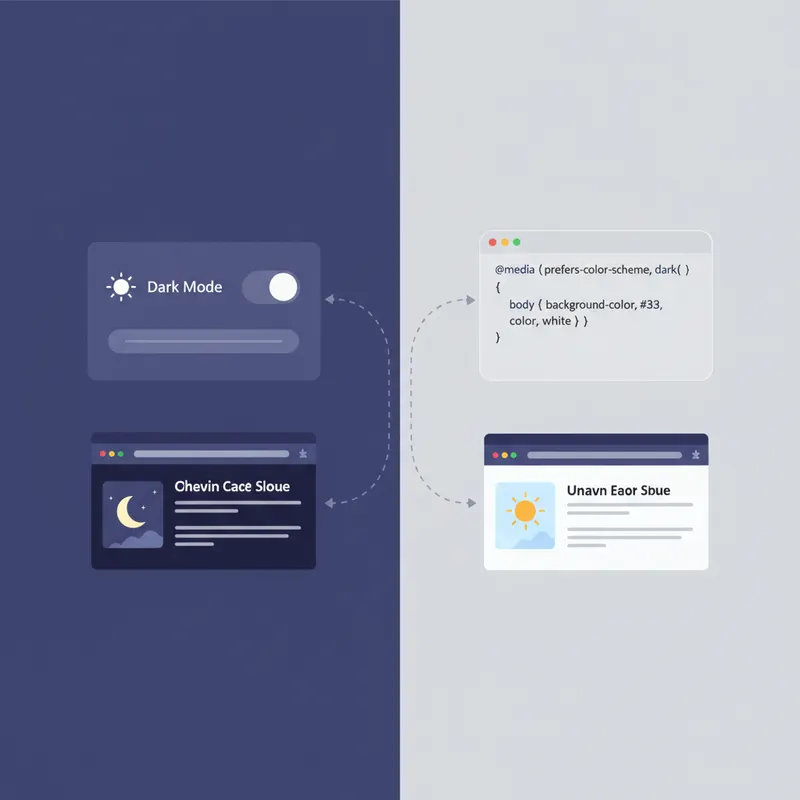 Palette de couleurs d'accent adaptee au mode sombre