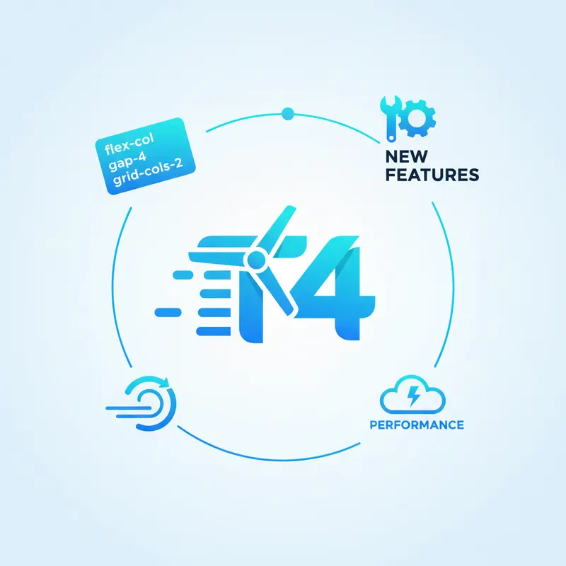 Tailwind CSS v4 avec nouveau moteur Rust et configuration en CSS natif